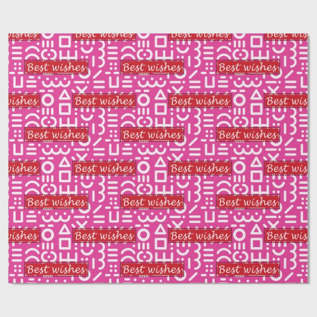 beste Wünsche Geschenkpapier (Flach)