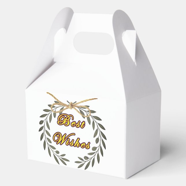 Beste Wünsche  Geschenkschachtel (Rückseite)