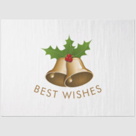 Beste Wünsche Jingle Bells Seidenpapier