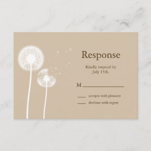 Beste Wünsche! UAWG (Braun) RSVP Karte