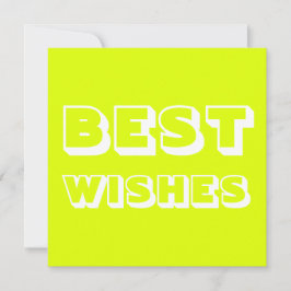 Beste Wünsche, Viel Glück, Chartreuse weiß