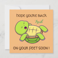 Beste Wünsche - zurück zu Fuß - bald wieder gut!