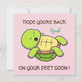 Beste Wünsche - zurück zu Fuß - bald wieder gut! Dankeskarte