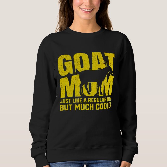 Beste Ziege-Mama je Ziegen Mutter Bauer Sweatshirt (Vorderseite)