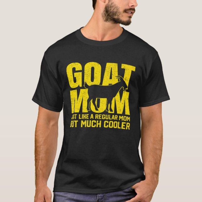 Beste Ziege-Mama je Ziegen Mutter Bauer T-Shirt (Vorderseite)
