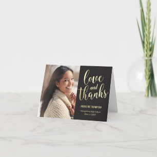 Beste Zukunft EDITABLE FARBEN Abschluss Vielen Dan Dankeskarte