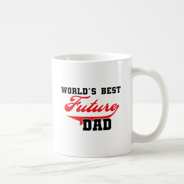 Beste zukünftige der Vater-T-Shirts und Geschenke Kaffeetasse (Rechts)
