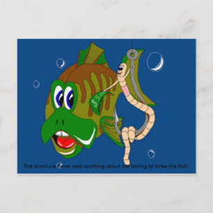 Bestechung des Fisches Postkarte