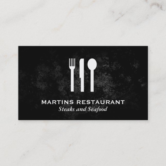 Besteck Visitenkarte (Vorderseite)