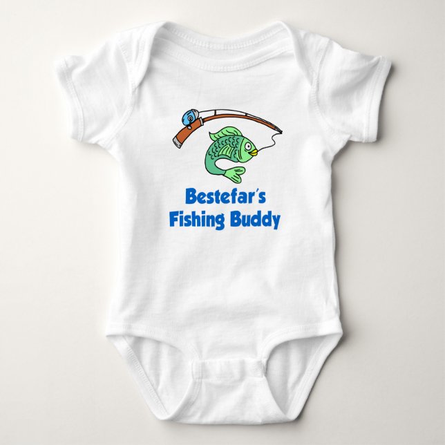 Bestefars Fischen-Freund Baby Strampler (Vorderseite)