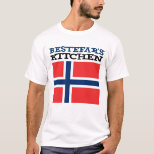 Bestefar's Kitchen Norwegischer Großvater T-Shirt