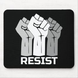 Bestehen mit Faust - in weißem 0002-Mauspad Mousepad