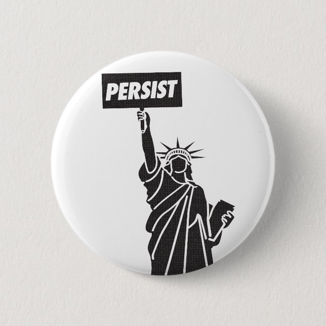 Bestehen Sie für Freiheitsknopf-Abzeichen fort Button (Vorderseite)