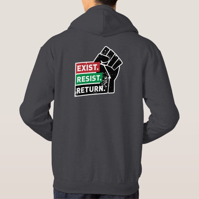 Bestehend, Aufenthaltsort, Rückreise Hoodie (Rückseite)