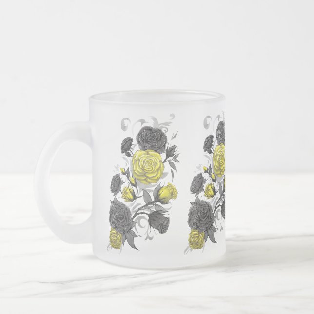 Bestehende Rose Mattglastasse (Links)