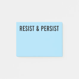 Besteht aus fett gedrucktem schwarzem Text auf hel Post-it Klebezettel