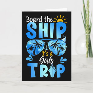 Besteige das Schiff Es ist ein Mädchen-Trip-Kreuzf Karte