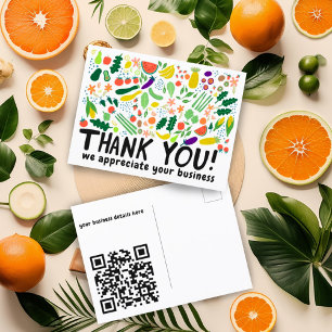 Bestellen Sie DANKE Lebensmittel Obst Gemüse INDIV Postkarte