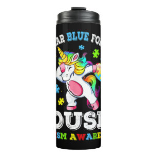Bestellen Sie dieses Magische Unicorn Autismus Awa Thermosbecher