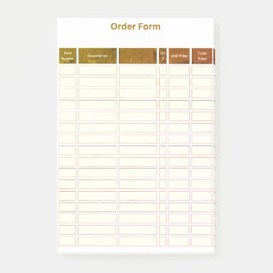 Bestellformular Post-it-Notiz Post-it Klebezettel