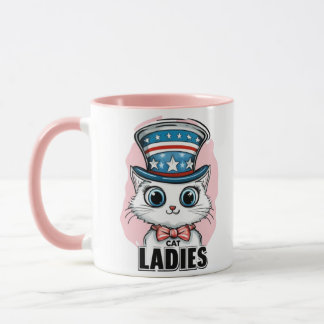 Bestelling Cat Lady for Kamala in Uncle Sam Tasse