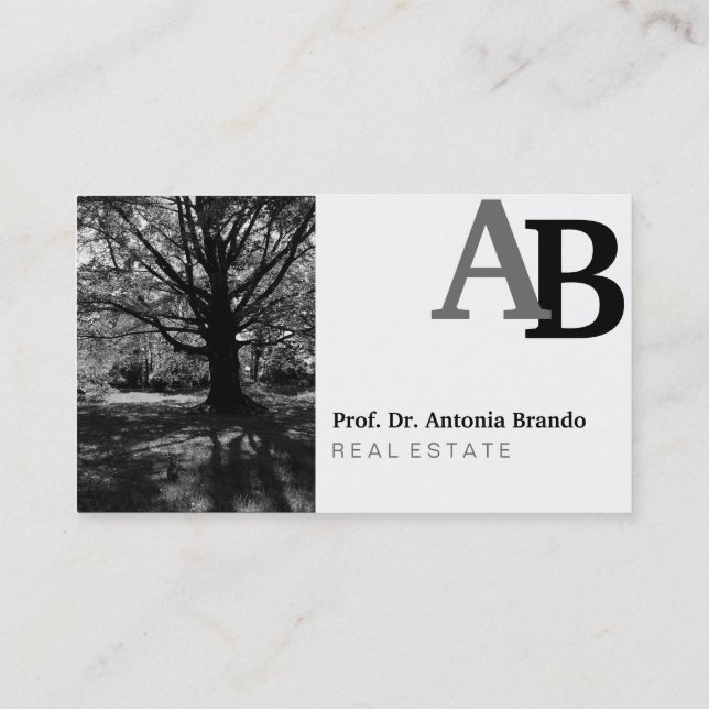 Bestens mit Portrait-Bildern Visitenkarte (Rückseite)