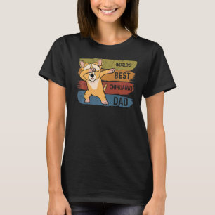 Bester Abbbing Chihuahua Vater Abb. für Kinder Män T-Shirt