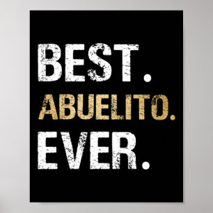 Bester Abuelito überhaupt Grafik-Geschenk von der Poster
