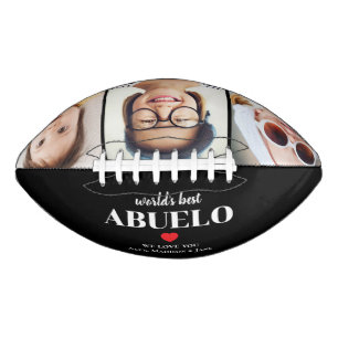 Bester Abuelo der Welt, wir lieben dich 3-Foto-Col Football