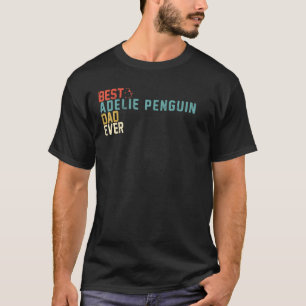 Bester ADELIE-PINGUIN-Vater Aller Zeiten Retro Vin T-Shirt