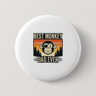 Bester Affenvater Aller Zeiten Vintage-Affenvater- Button