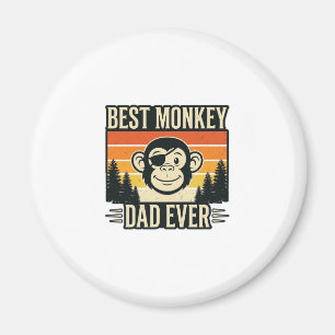 Bester Affenvater Aller Zeiten Vintage-Affenvater- Magnet