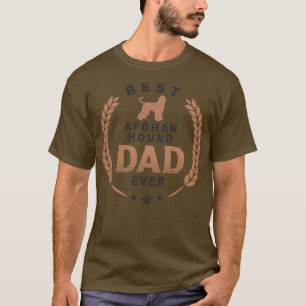 Bester afghanischer Hound Vater je Niedlicher Tazi T-Shirt
