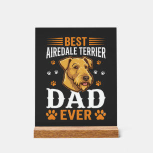 Bester Airedale-Terrier-Vater überhaupt Hundeliebh Acrylschild
