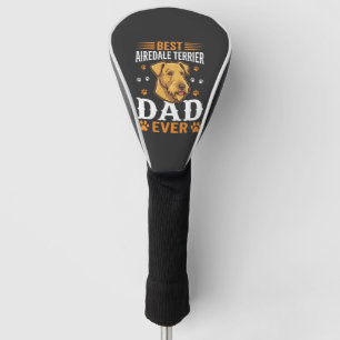 Bester Airedale-Terrier-Vater überhaupt Hundeliebh Golf Headcover