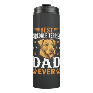 Bester Airedale-Terrier-Vater überhaupt Hundeliebh Thermosbecher