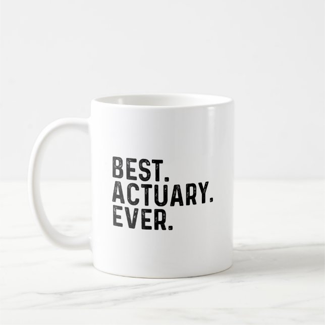 Bester Aktuar Mathematiker Kaffeetasse (Links)