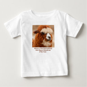 Bester Alpaka-Mono-Brauen Baby T-shirt