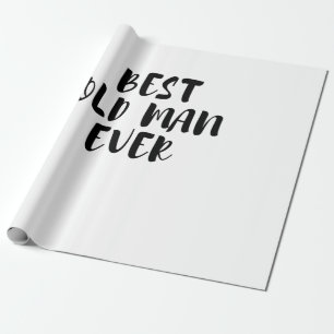 Bester alter Mann Geschenkpapier