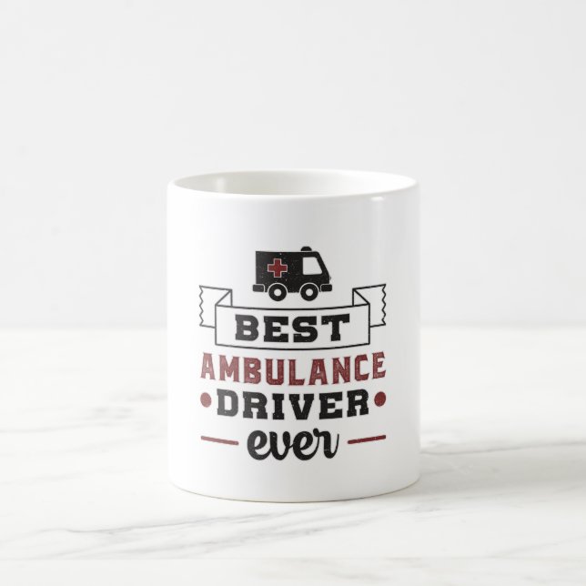 Bester Ambulanzfahrer je paramedic Hospital-Gesche Kaffeetasse (Mittel)