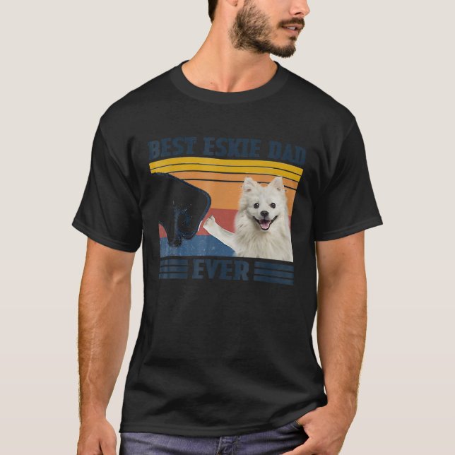 Bester amerikanischer Eskimo Vater Ever Funny Dog  T-Shirt (Vorderseite)