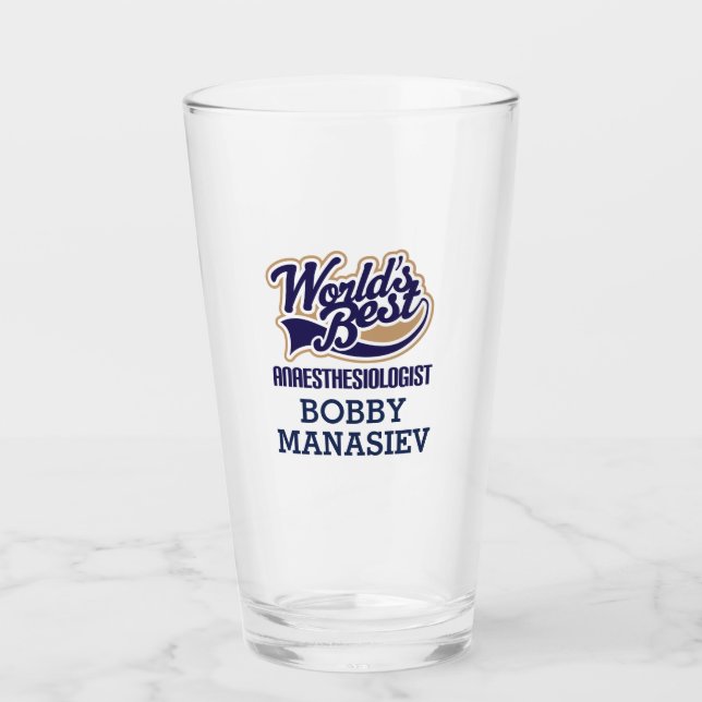 Bester Anästhesiologe Glas (Vorderseite)