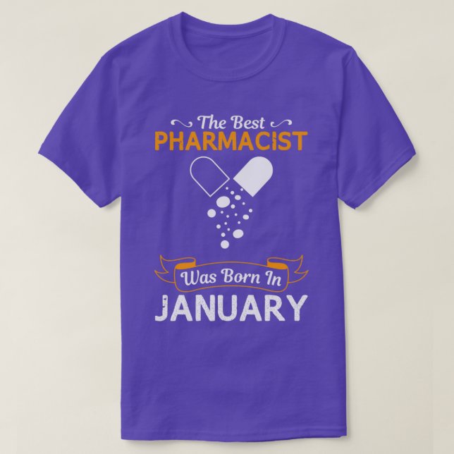 Bester Apotheker Januar Funny Design für Geschenk  T-Shirt (Design vorne)