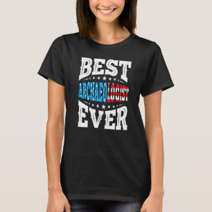 Bester Archäologe je 4. Amerikanische Unabhängigke T-Shirt