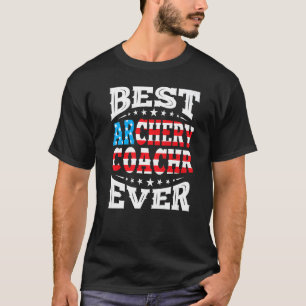 Bester Archery Coach je 4. Amerikanische Unabhängi T-Shirt