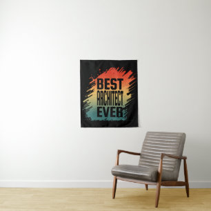 BESTER ARCHITEKT ALLE ZEITEN WANDTEPPICH