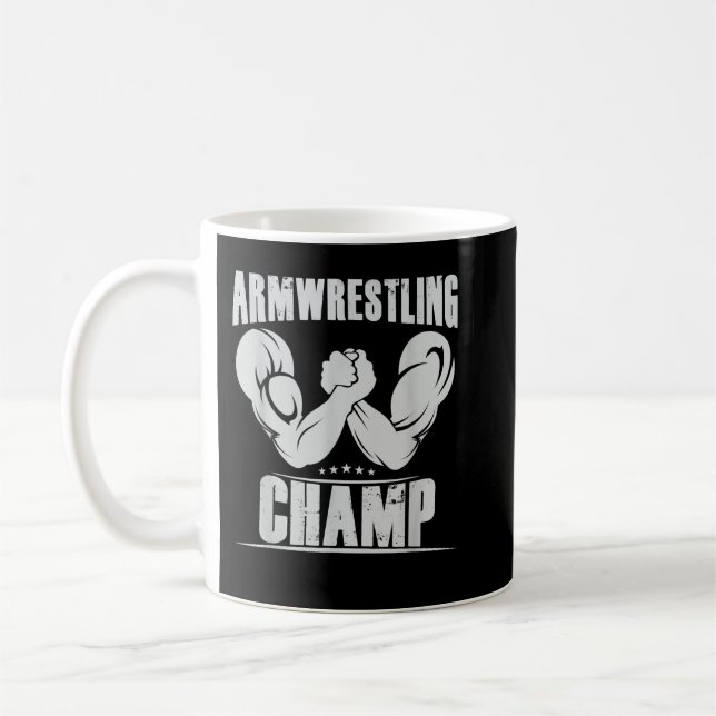 Bester Arm-Wrestling-Champ Kaffeetasse (Links)
