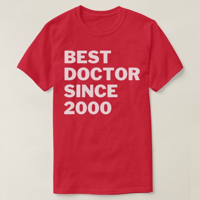 Bester Arzt seit 2000 T-Shirt (Design vorne)