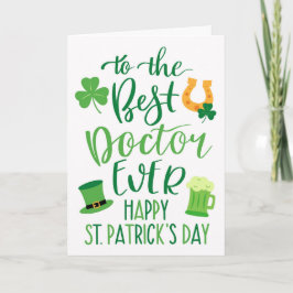 Bester Arzt überhaupt zum St. Patrick's Day  Karte