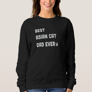 Bester asiatischer Katzenvater für Männer Katze Sweatshirt